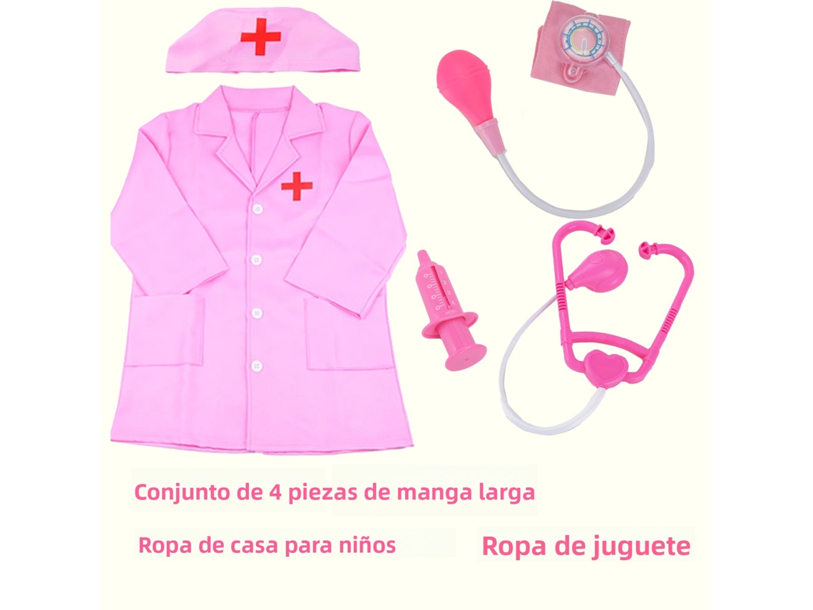 Juego de juguetes infantiles para jugar al médico, con estetoscopio y enfermera. Mdug