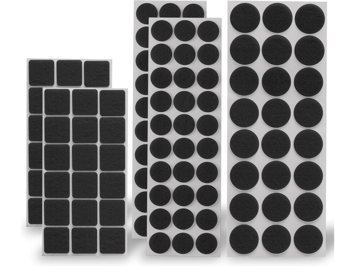Pads De Fieltro Para Pierna De Silla, Autoadhesivo, Resistente A Arañazos, Negro, 120 Piezas