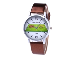 Reloj De Pulsera Zhoulianfa F-389 Para Mujer, De Cuero Marrón, Estilo Ejecutivo, De Cuarzo.