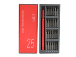 Kit De Destornilladores 25 En 1 De Metal Portátil Para Reparar Teléfonos, Tablets Y Laptops