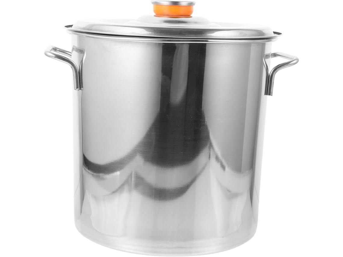 Olla de acero inoxidable para sopa de mariscos, olla para cangrejos de río con función de cocción, fácil de limpiar, utensilio Gokoco