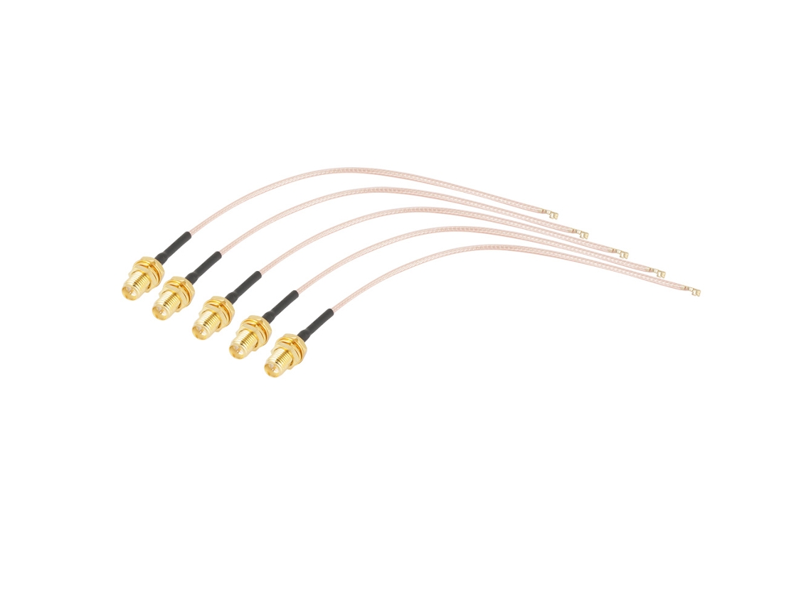 5pcs Cable Coaxial Rp-sma Hembra A Ipx/u.fl 50ω 15cm Antena Rf