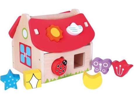 Juguete de Madera NEW CLASSIC TOYS Casa con formas (Edad Minima: 12 meses)