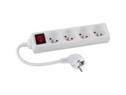 Voluntad múltiple de potencia 4 empuñadura de cable 1.5 metros interruptor de vidente
