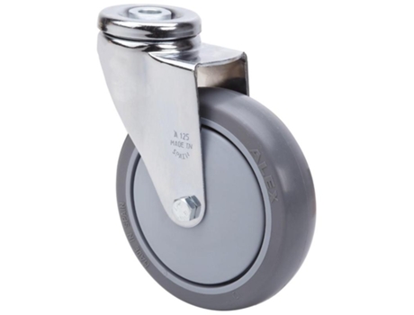 Rueda Giratora Agujero M12 20A150Cp-Puisb Polip. -Poliur.Gris Eje Bolas ALEX