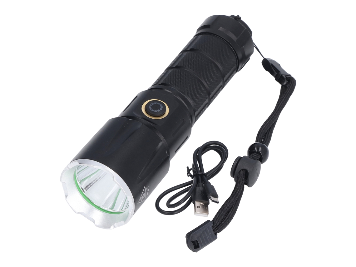 2026-linterna Recargable Usb 5 Niveles Ipx4 Impermeable Iluminación Ancha Linterna Portátil Para El Hogar