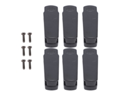 6 Piezas De Clip De Cinturón De Repuesto Para Radios Portátiles Bidireccionales Uv-xr Bf-a58 Uv-9r Plus Gt-3wp Uv-5s Bf-9700