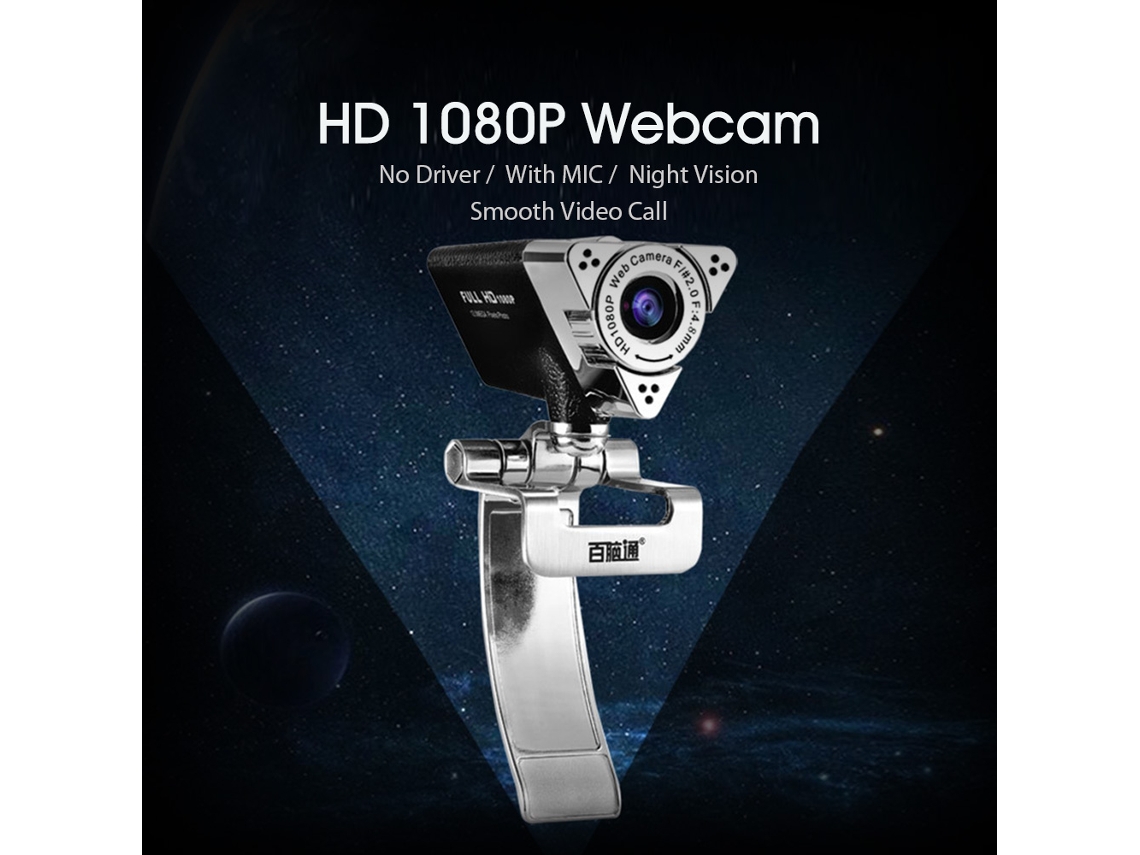 Cámara Web Usb Aoni Hd 1080p Con Micrófono Y Visión Nocturna, Con Clip Para Portátil/ordenador De Sobremesa, Reuniones En Línea Y Enseñanza.