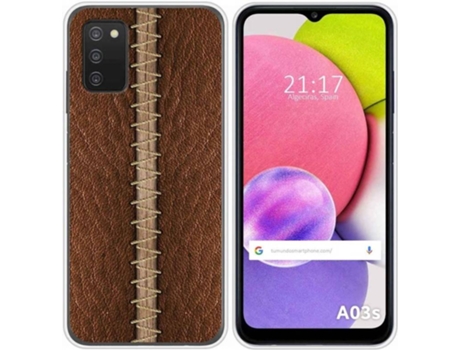 Carcasa Samsung Galaxy A03s TUMUNDOSMARTPHONE Cuero 01 Multicolor