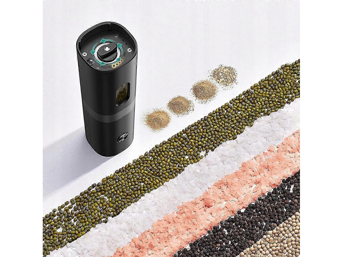 Molinillo eléctrico de sal y pimienta Rosewell con USB-C LED (2 piezas)