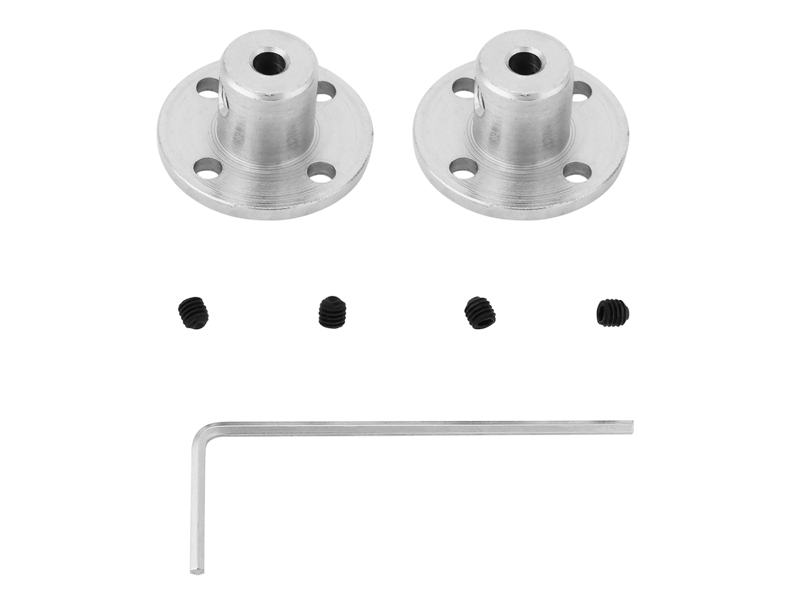 2026velora-2 Piezas Acoplamiento rígido Conector de eje de motor M3 Diámetro interior 3,17 mm Diámetro exterior 10 mm
