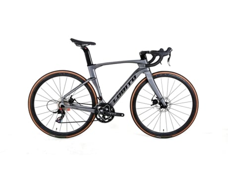 Bicicleta De Carretera De Carbono LOBITO Rv10 Gris Talla 45