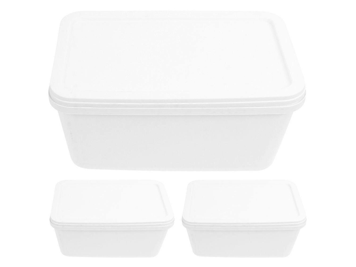Recipiente Para Congelador De Helado 3 Piezas, Soporte Para Conservación De Congelador, Soporte Para Helado, Gran Soporte De Almacenamiento Webake