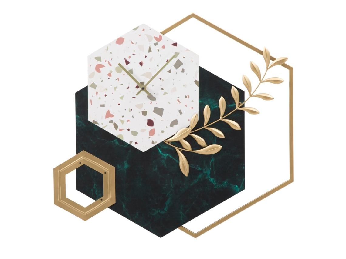 Reloj De Pared Hexagonal Cm 
62x4,5x62 Unico / Multicolor