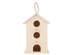 Nido De Madera Colgante Para Pájaros, Casa De Cría Y Descanso Para Jardín Exterior.