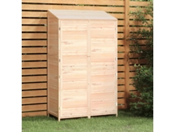 Caseta de jardín de madera maciza de abeto de 102 x 52 x 174,5 cm LOVELY HOME