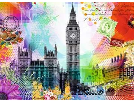 Puzzle RAVENSBURGER London Postcard rompecabezas 500 pieza(s) Edificios