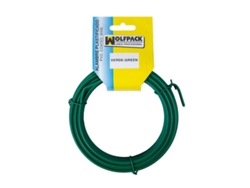 Alambre Plastificado (Rollo 20 Metros) Verde Nº 16 / 2.7 mm WOLFPACK LINEA PROFESIONAL