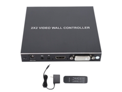 Divisor De Interface Multimídia Hd 2x2 Profissional Com Entrada Dvi Suporta 2k 1 Entrada 4 Saídas Com Controle Remoto Plug Us 100-240v