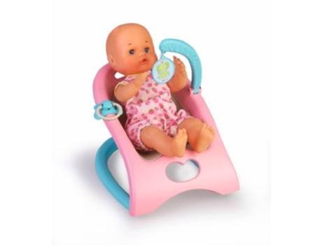 Accesorios de Muñeco FAMOSA Sillita Mecedora Color Rosa/Celeste