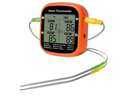 Termómetro Digital Inalámbrico Inteligente Para Carne Con 2 Sondas, Control Por Aplicación, Alarma Y Temporizador Para Barbacoa.