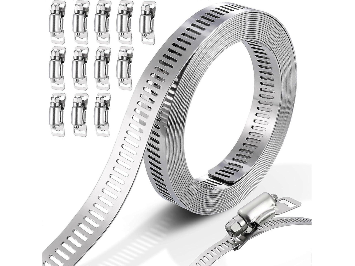 Abrazaderas De Manguera De Acero Inoxidable 304 Ajustables Resistentes A La Corrosión Para Jardinería Y Automoción