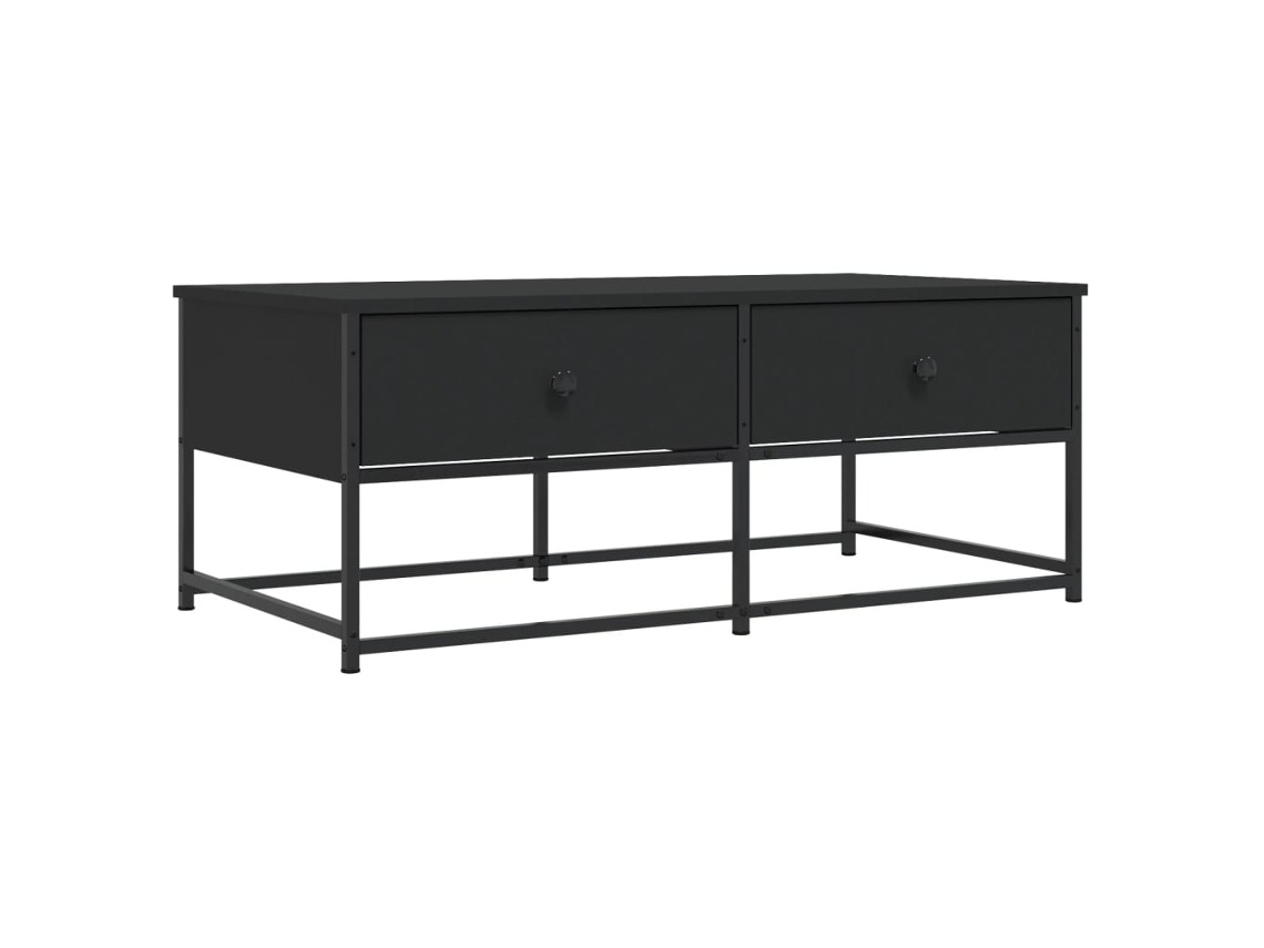 Maison Exclusive - Mesa De Centro Madera De Ingeniería Negro 100x51x40 Cm