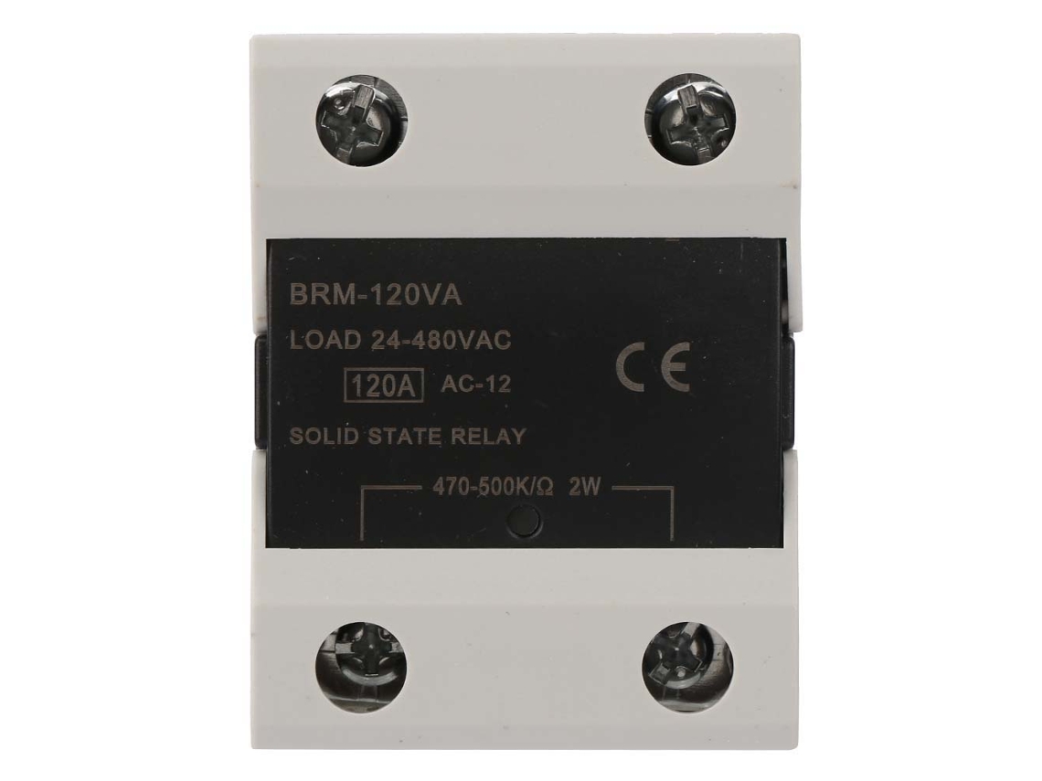 Módulo De Relé De Estado Sólido Ssr Brm-120va 24-480vac 120a Rele De Estado Sólido Ac