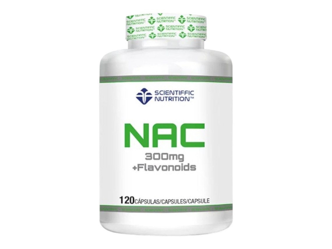 Flavonoides Nac+ 300 mg 120 cápsulas FITNESSZONE