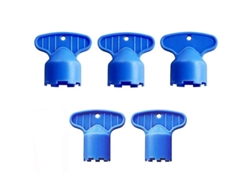 5 Piezas Llave De Aerador De Grifo Plástico Herramienta De Reparación Y Reemplazo Para Grifos Sanitarios Tamaños 16.5-24mm Color Azul Azul