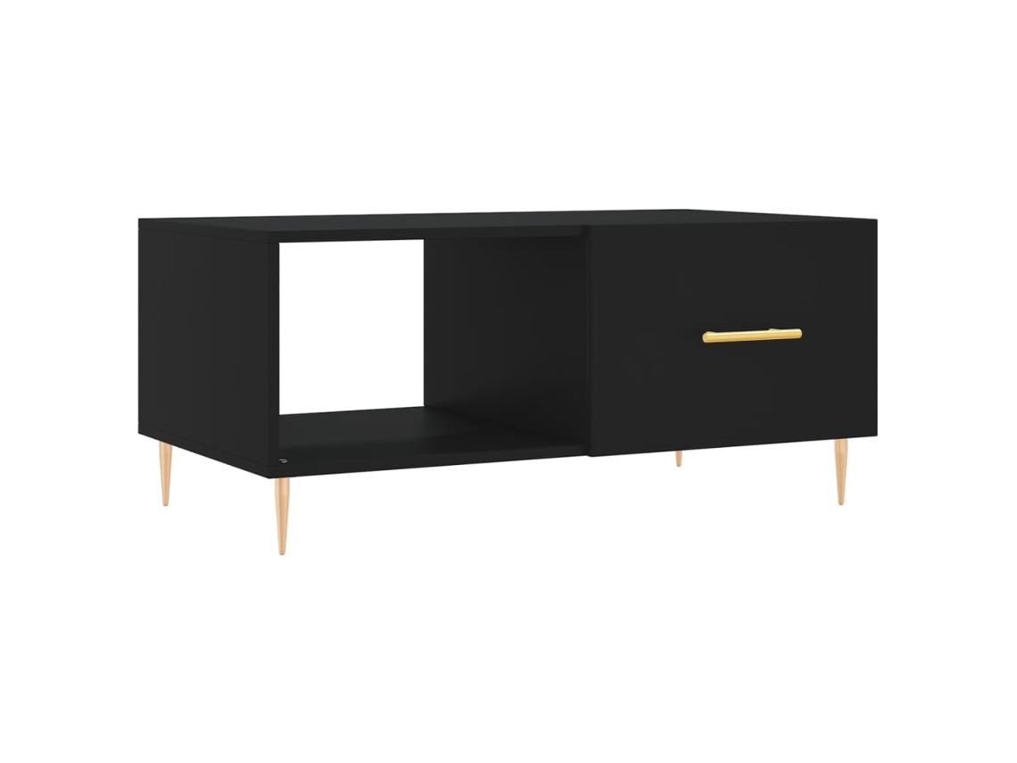 Maison Exclusive - Mesa De Centro Madera Contrachapada Negro 90x50x40 Cm