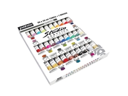 Lote De 30 Tintas Acrílicas PÉBEO + Pincel ( 30 X 20 ml)
