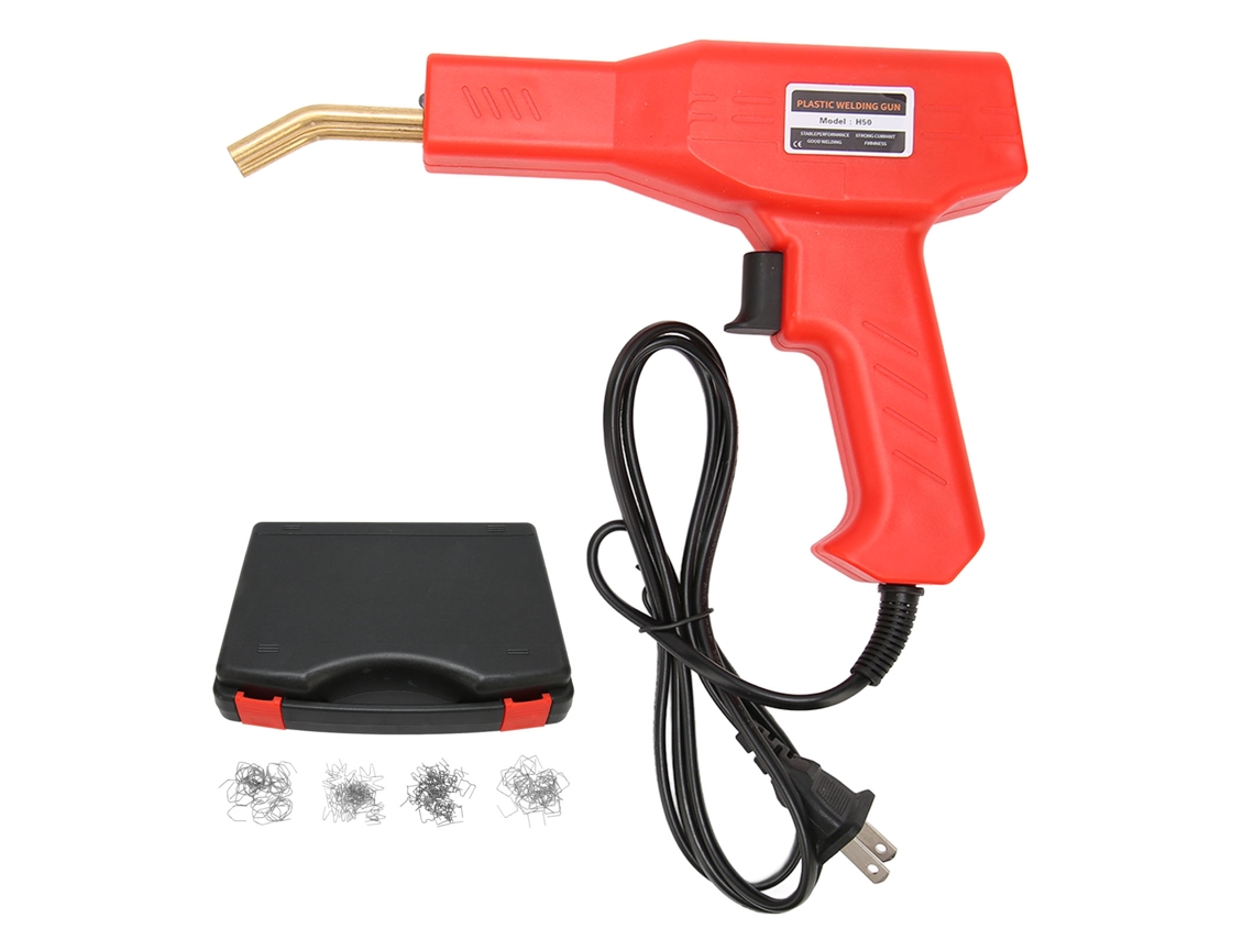 Máquina De Soldar De 50 W Para Reparación De Parachoques De Plástico Con Luz Led Y 4 Tipos De Abrazaderas.