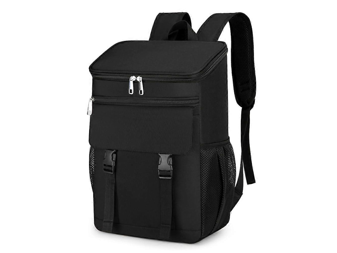 Mochila térmica de gran capacidad, impermeable, fabricada en tejido Oxford, ideal para picnics, disponible en gris, naranja y negro.