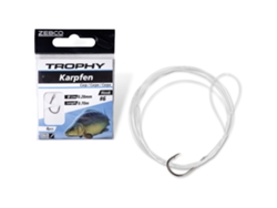 Paquete de 8 líderes ZEBCO Trophy Carp 0,35mm 70cm