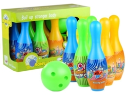 Juego de bolos con 6 bolos y bola de bolos, juego deportivo B.active