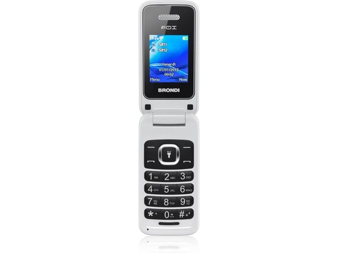 Teléfono móvil BRONDI Fox (1.77'' - Blanco)