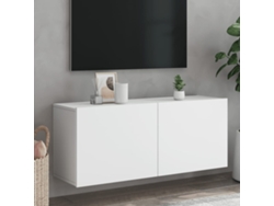 Mueble de TV de pared blanco DKD HOME DECOR, 100 x 30 x 41 cm