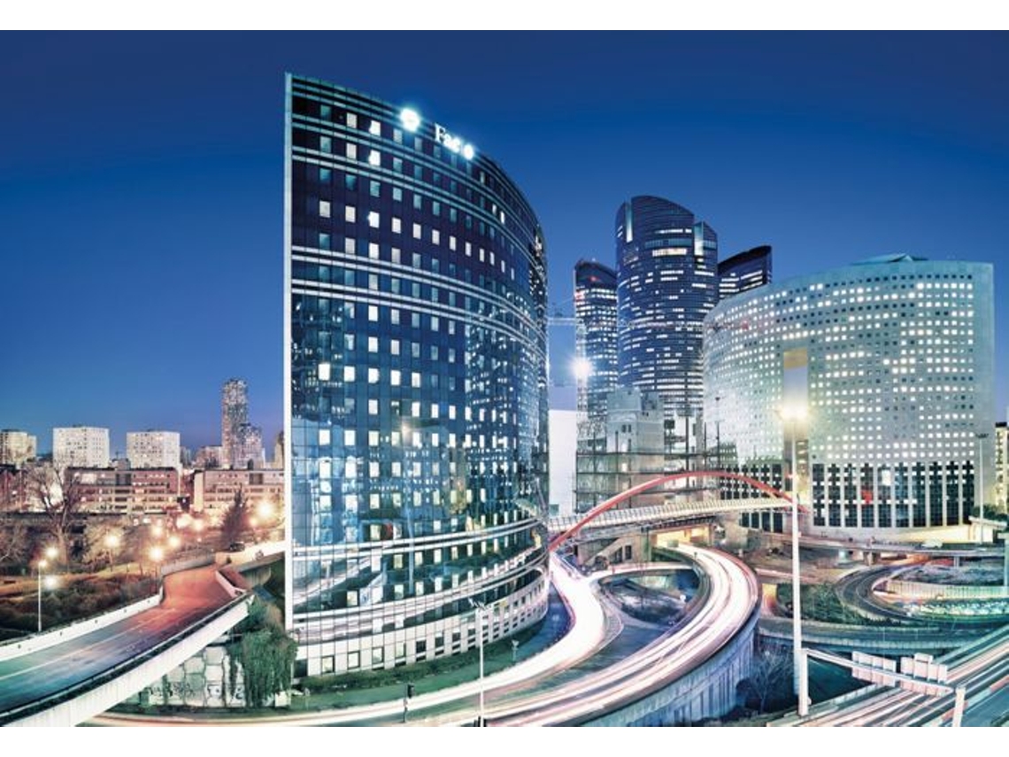 Papel De Pared Panorámico Sanders Sanders Ciudad Azul 368 X 254 Cm Ecológico Mate