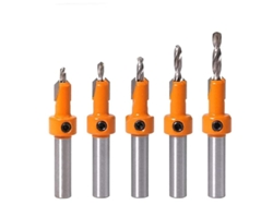 2026-juego De Brocas De Carpintería, 5 Piezas Broca Countersink Hss Para Madera Plástico, Tamaños 2.8-4mm