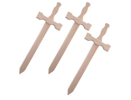 3 espadas de madera 39 x 13 cm GRAINE CRÉATIVE