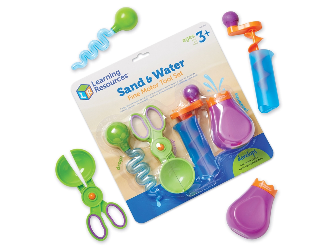 Juego de juguetes de arena y agua de Learning Resources para la motricidad fina