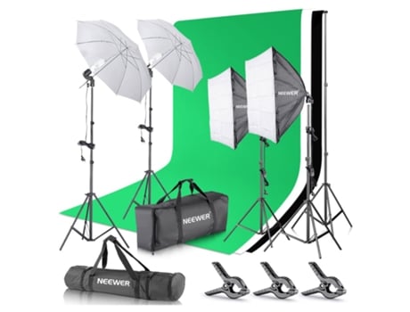 Kit de iluminación de estudio portátil Fondos de foto y video Estructura de luces Neewer