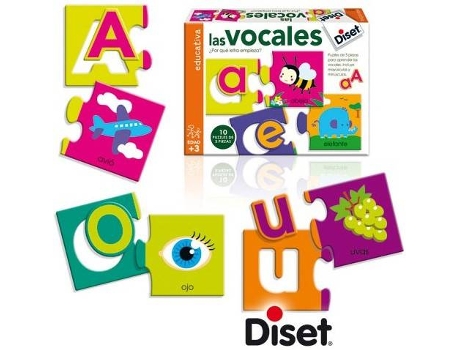 Juego Educativo DISET Las Vocales (Edad Mínima Recomendada: 3años)