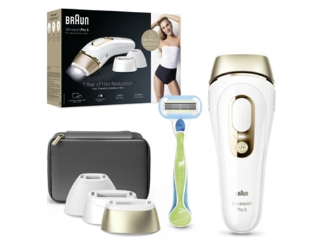 Depiladora Luz Pulsada BRAUN Silk Expert S5 Pl5242 1Un (IPL - Multi-zonas - Corriente)