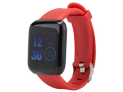 Pulsera Inteligente Roja 116plus Con Monitor De Presión Arterial, Oxímetro Y Rastreador De Fitness, Pantalla Táctil De 1.3 Pulgadas