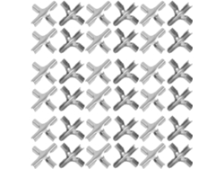 Paquete De 200 Abrazaderas Cruzadas De Acero Inoxidable De 2,0 Mm, Conectores Invisibles Para Cable De Acero.
