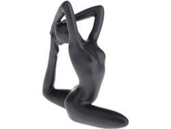 Estatua de pensador de cerámica, escultura de arte abstracto con superficie lisa para facilitar la limpieza, material de primera calidad que garantiza resistencia a la DE.