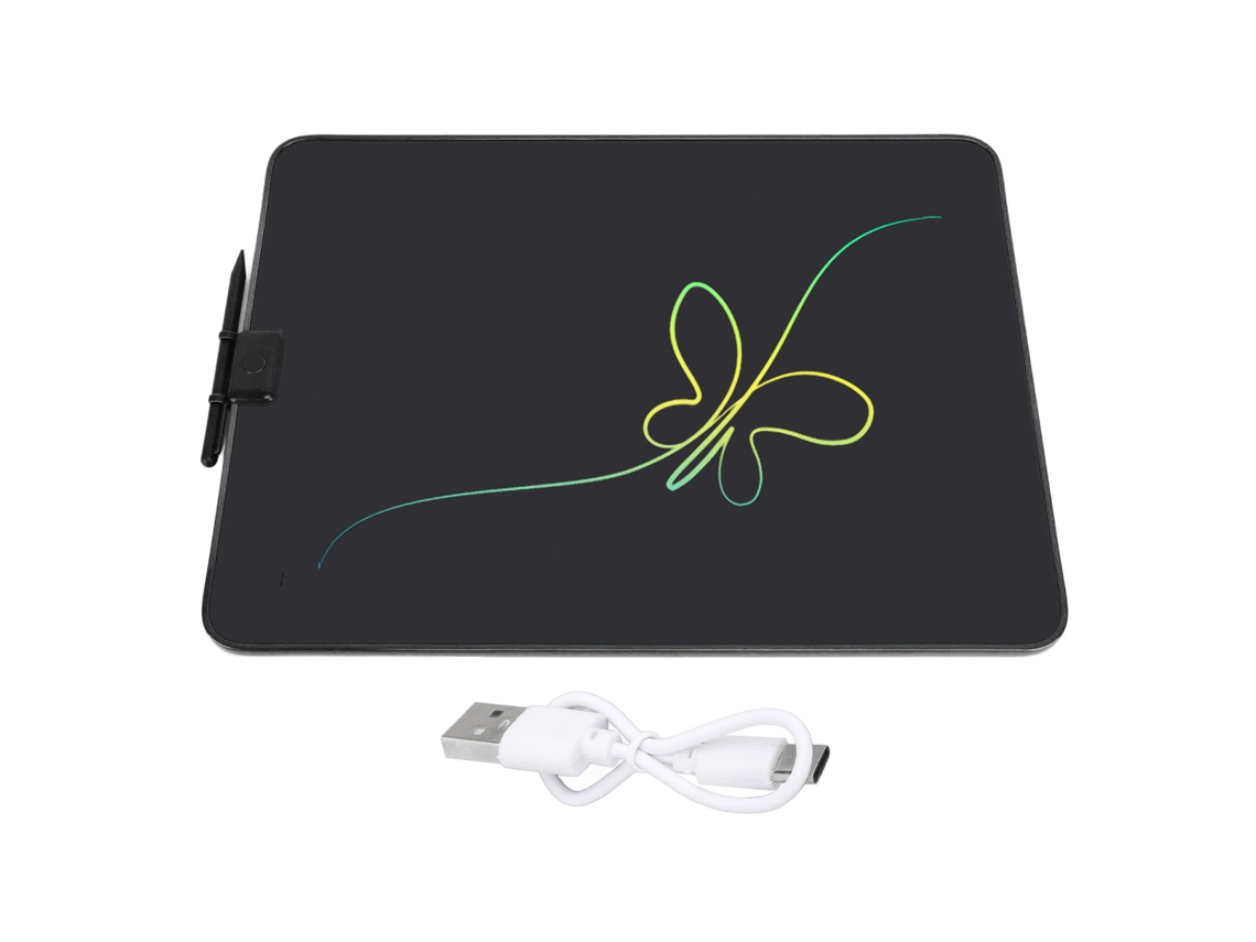 Ats-tableta Lcd De 20 Pulgadas Para Escribir Y Dibujar Recargable Con Lápiz Para Educación Temprana En El Hogar Negro