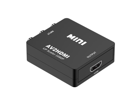 Convertidor AV a Hdmi-Negro Hdmi a Rca Av-Cvsb Lr Hd Video Box 1080P Soporte Av2Hdmi S AIHONTAI